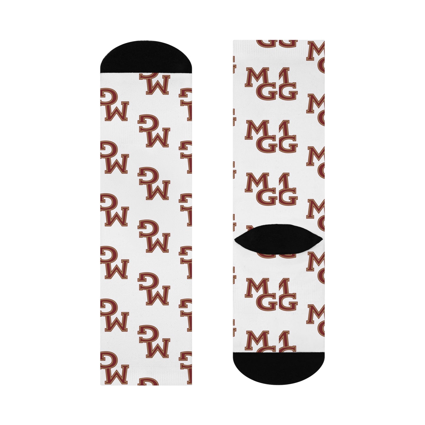 Cozy Monogrammed Cushioned Crew Socks for Everyday Comfort
