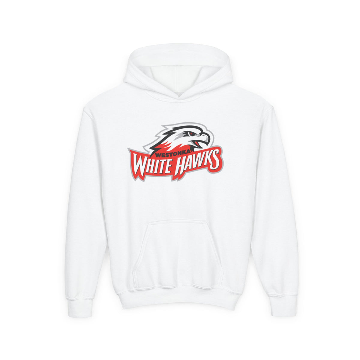 Mound Westonka White Hawks Youth Sporty Hoodie, Perfect for Casual Wear