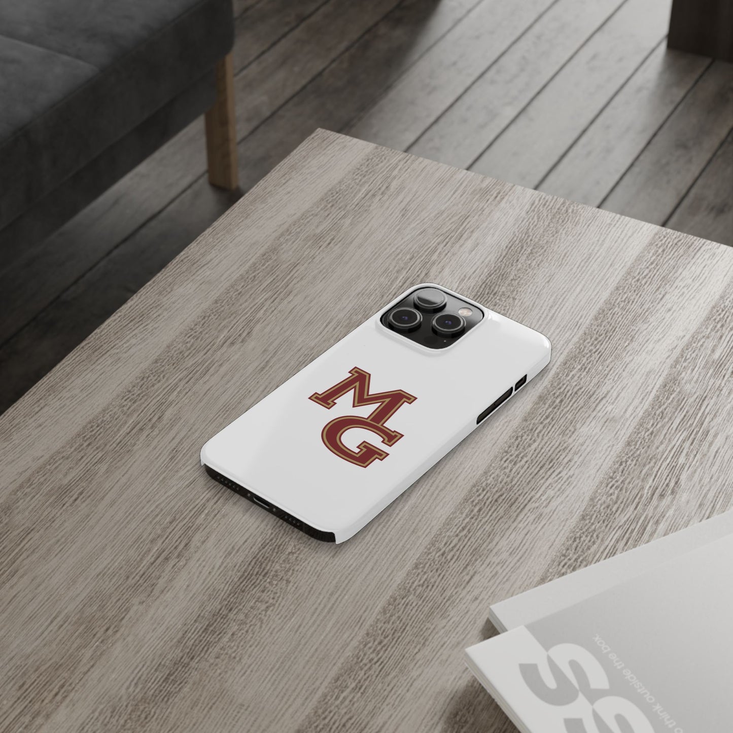 Maple Grove Crimson Slim Phone Case - Stylish Custom Cover for Daily Protection