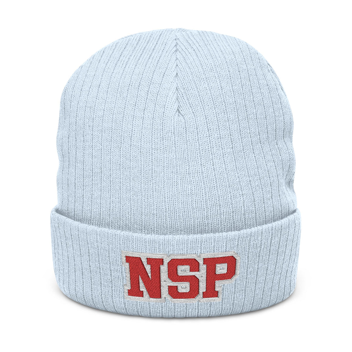North Saint Paul Polars "NSP" Embroidered Ribbed Knit Beanie