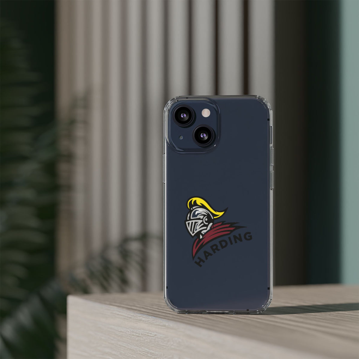 Clear Phone Case with Harding Logo