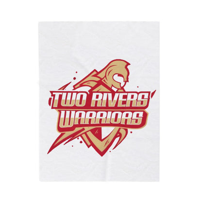 Two Rivers Warriors Cozy Velveteen Plush Blanket - Perfect for Relaxation and Home Decor