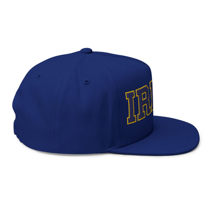 Rosemount Irish Embroidered Flat Bill Cap — School Spirit Snapback
