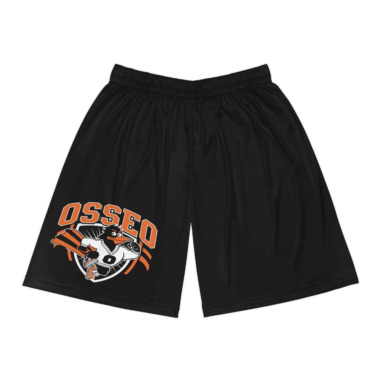 Osseo Orioles Black Basketball Shorts for Sports Enthusiasts