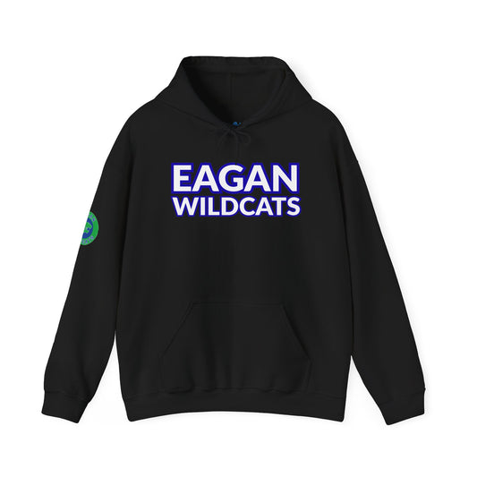 Eagan Wildcats White Text Sweatshirt