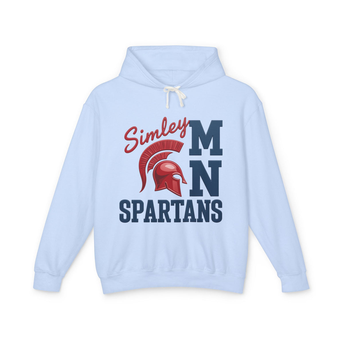 Simley MN Spartans Lightweight Hooded Sweatshirt