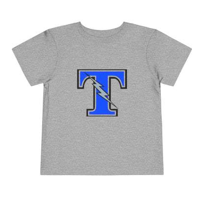 Tartan Titans Toddler Short Sleeve Tee - Fun Lightning Bolt Design