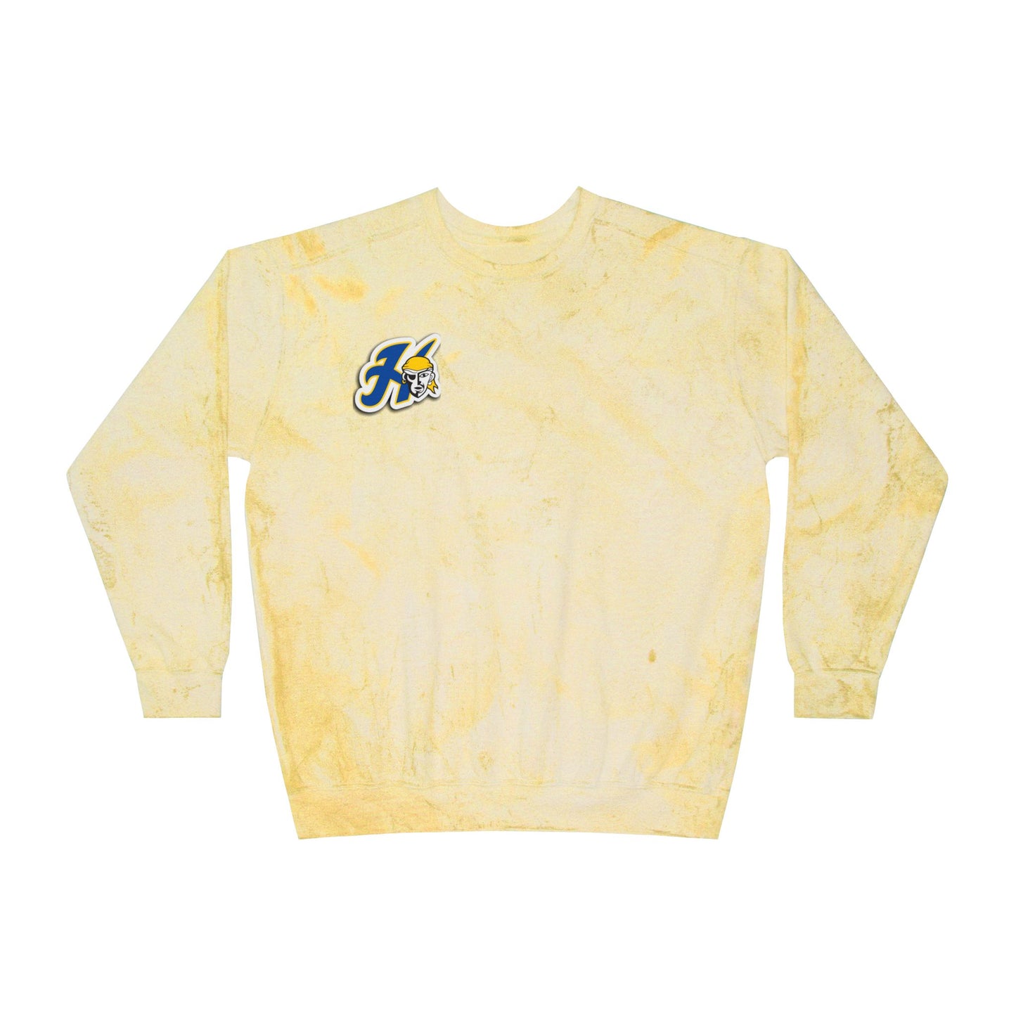 Hastings Raiders Color Blast Crewneck Sweatshirt for a Vibrant Vibe, Unisex Tie-Dye Fashion