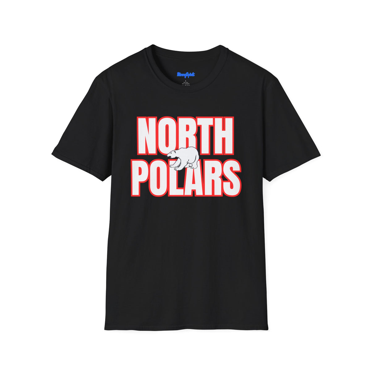 North Saint Paul Polars T-Shirt — "NORTH POLARS" Bold Graphic Tee (Polar Bear Accent)