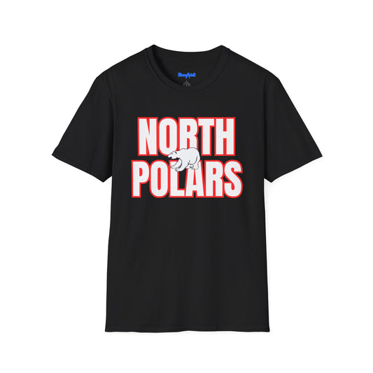 North Saint Paul Polars T-Shirt — "NORTH POLARS" Bold Graphic Tee (Polar Bear Accent)