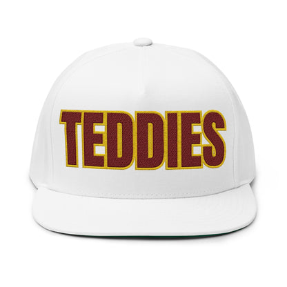 Minneapolis Roosevelt Teddies Embroidered Flat Bill Cap — School Spirit Snapback