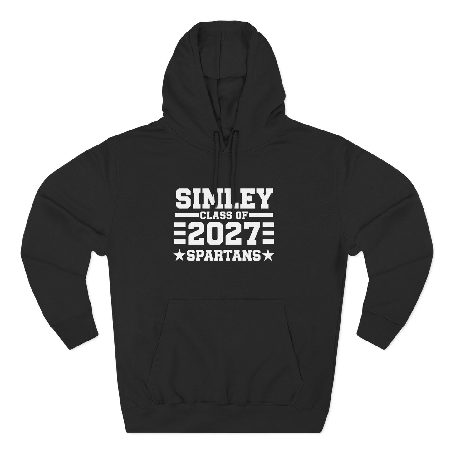 Simley Spartans "Class of 2027" Hoodie — Three-Panel Fleece Pullover