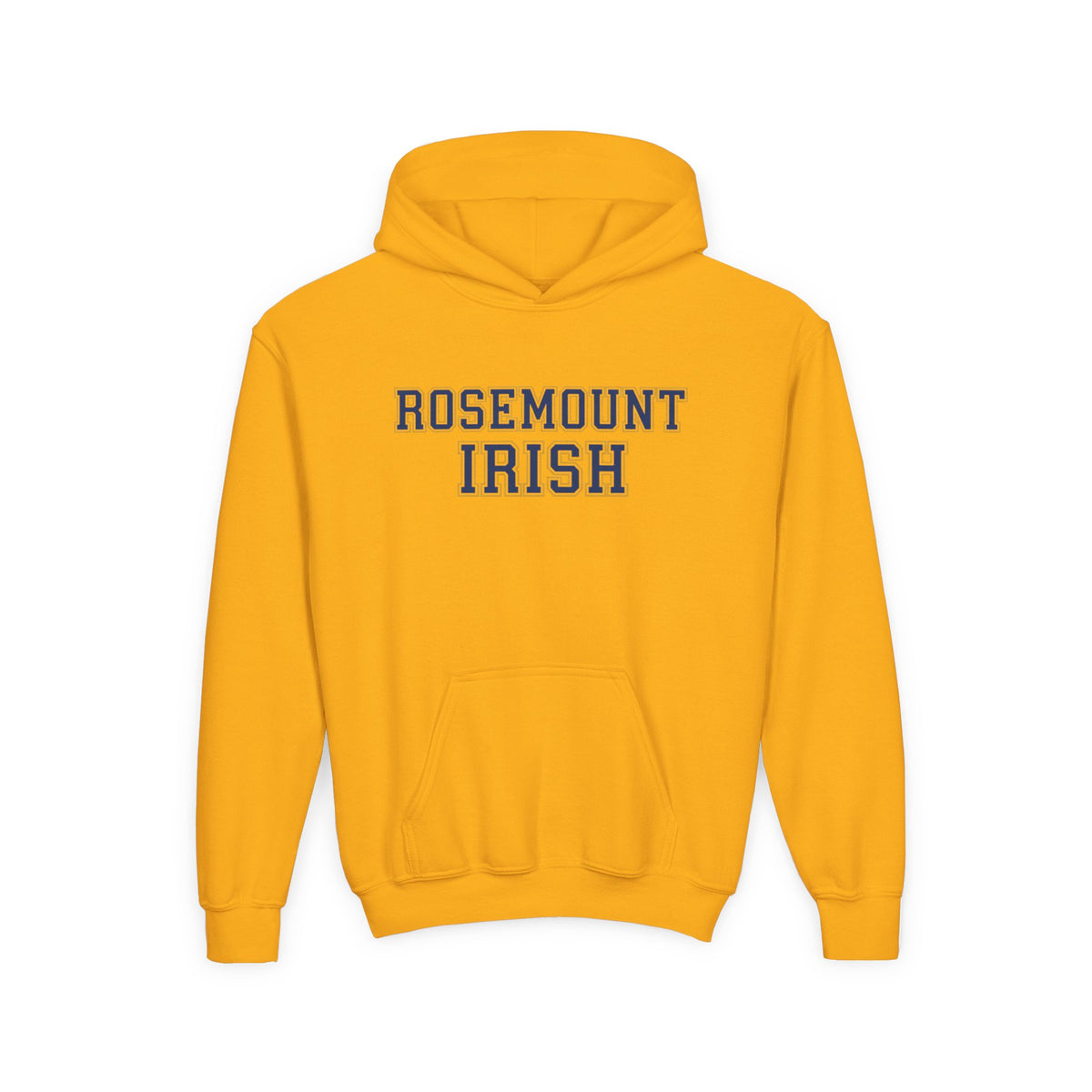 Rosemount Irish Youth Heavy Bold Text Blend Hoodie - Cozy & Stylish Sweatshirt for Kids