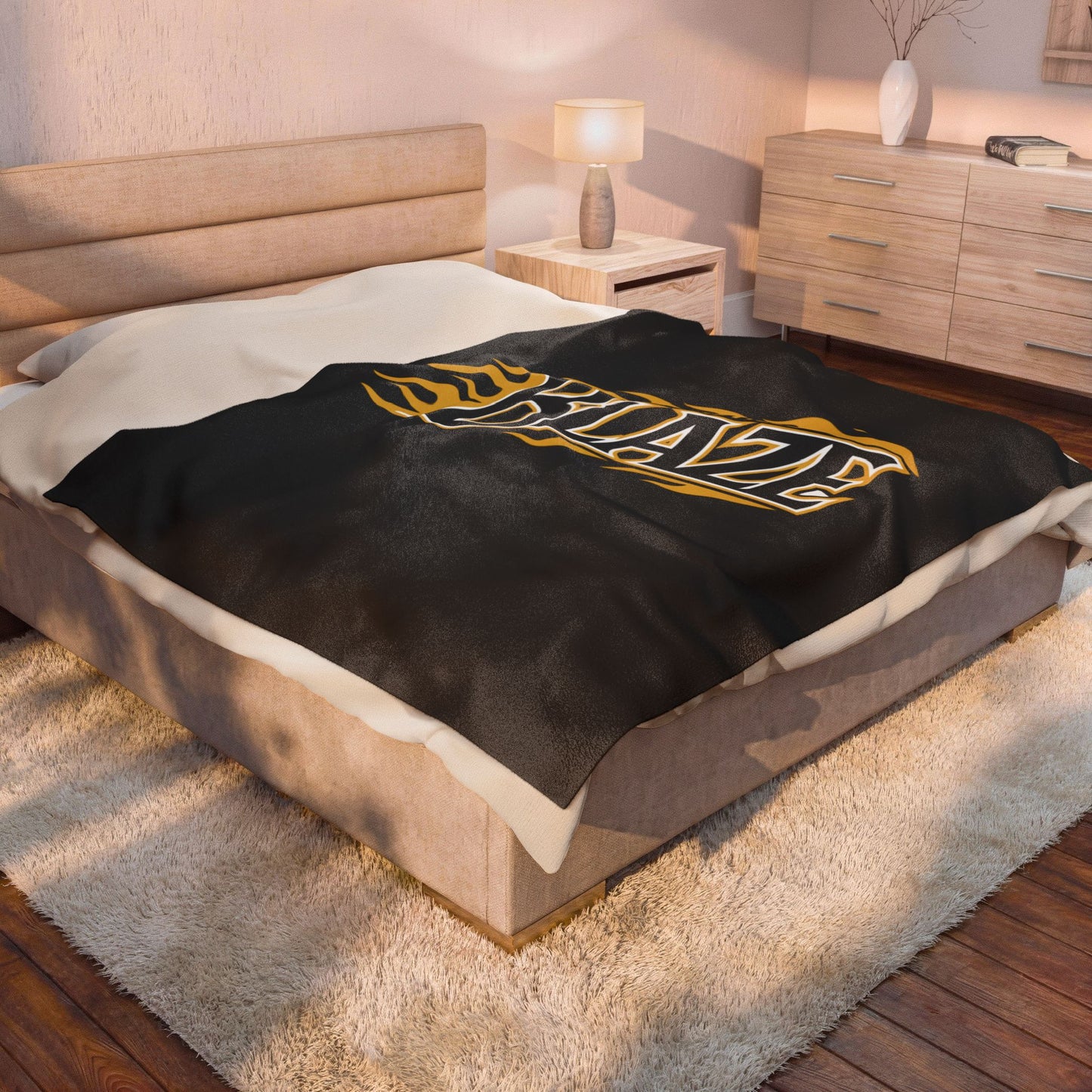 Burnsville Blaze Cozy Velveteen Plush Blanket
