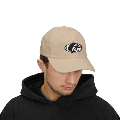 Roseville Raiders Cap - Stylish White Hat with Wolf Design for Casual Wear