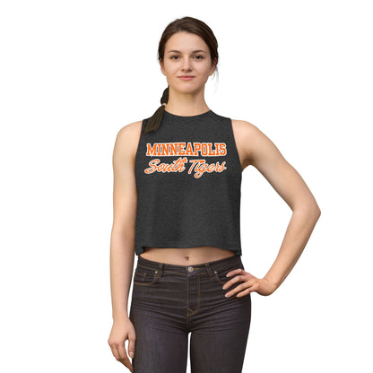 Minneapolis South Tigers Crop Top — Retro Script Athletic Women's Tank