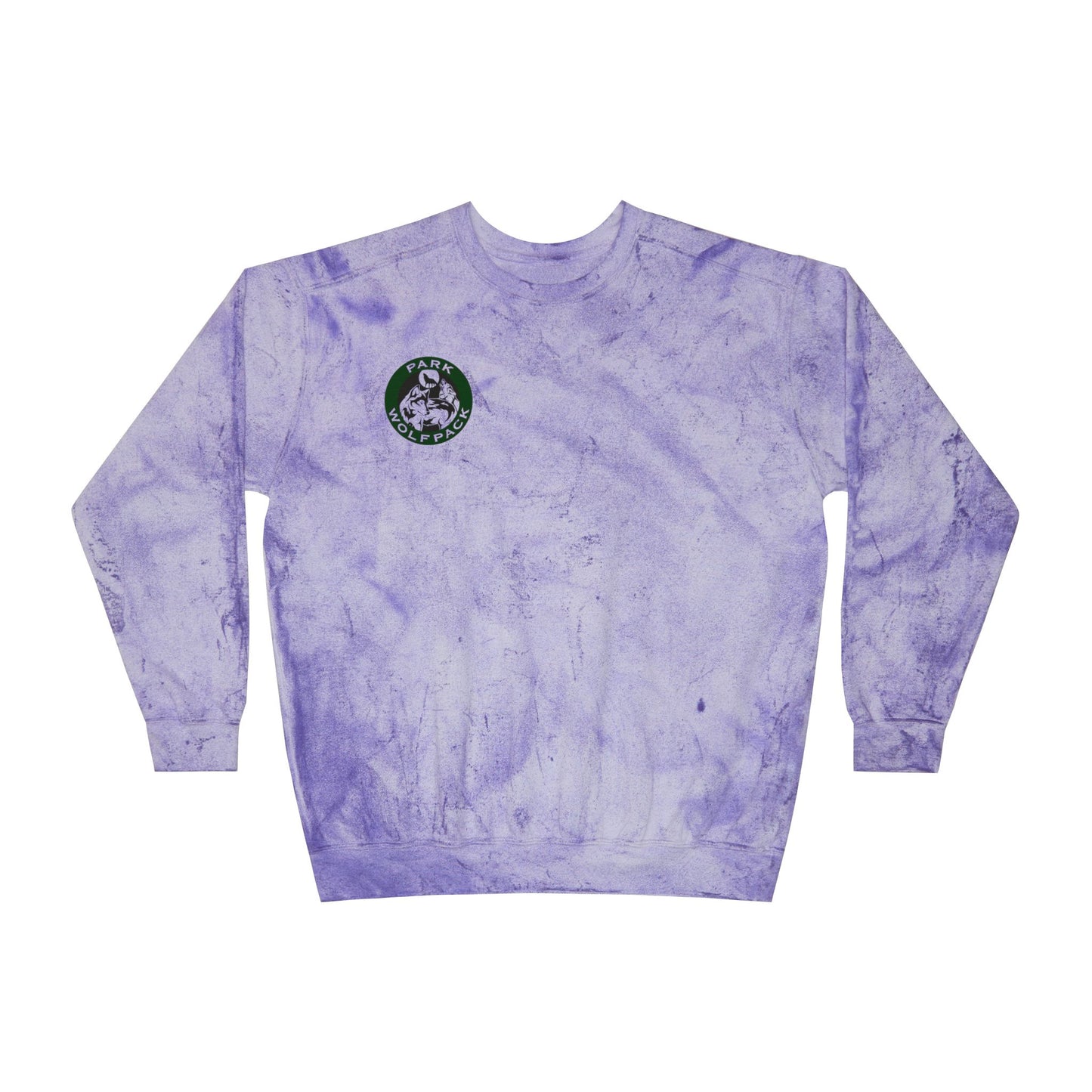 Park Wolfpack Unisex Color Blast Sweatshirt - Stylish & Cozy Marble Design for Casual Comfort