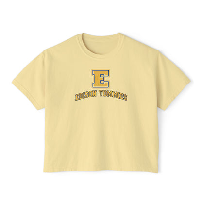 Minneapolis Edison Tommies Casual Boxy Tee - Trendy Women's Top