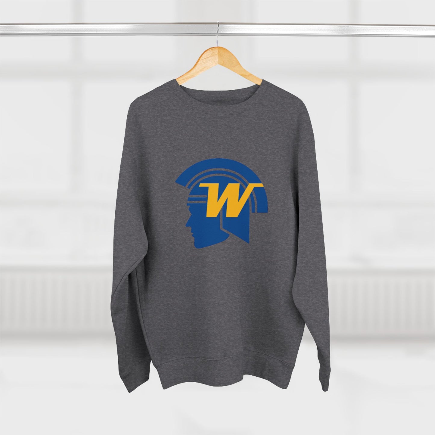 Unisex Crewneck Sweatshirt with Wayzata Trojans Design - Perfect for Sports Fans & Casual Wear