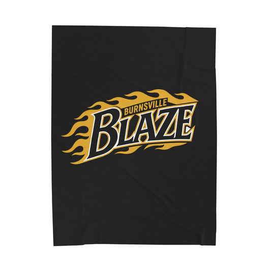 Burnsville Blaze Cozy Velveteen Plush Blanket