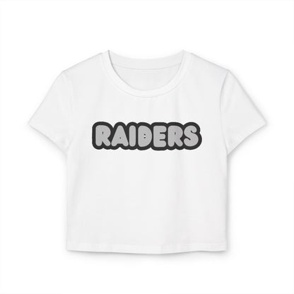 Roseville Raiders Women’s Baby Tee - Retro Graphic Top for Casual Vibes