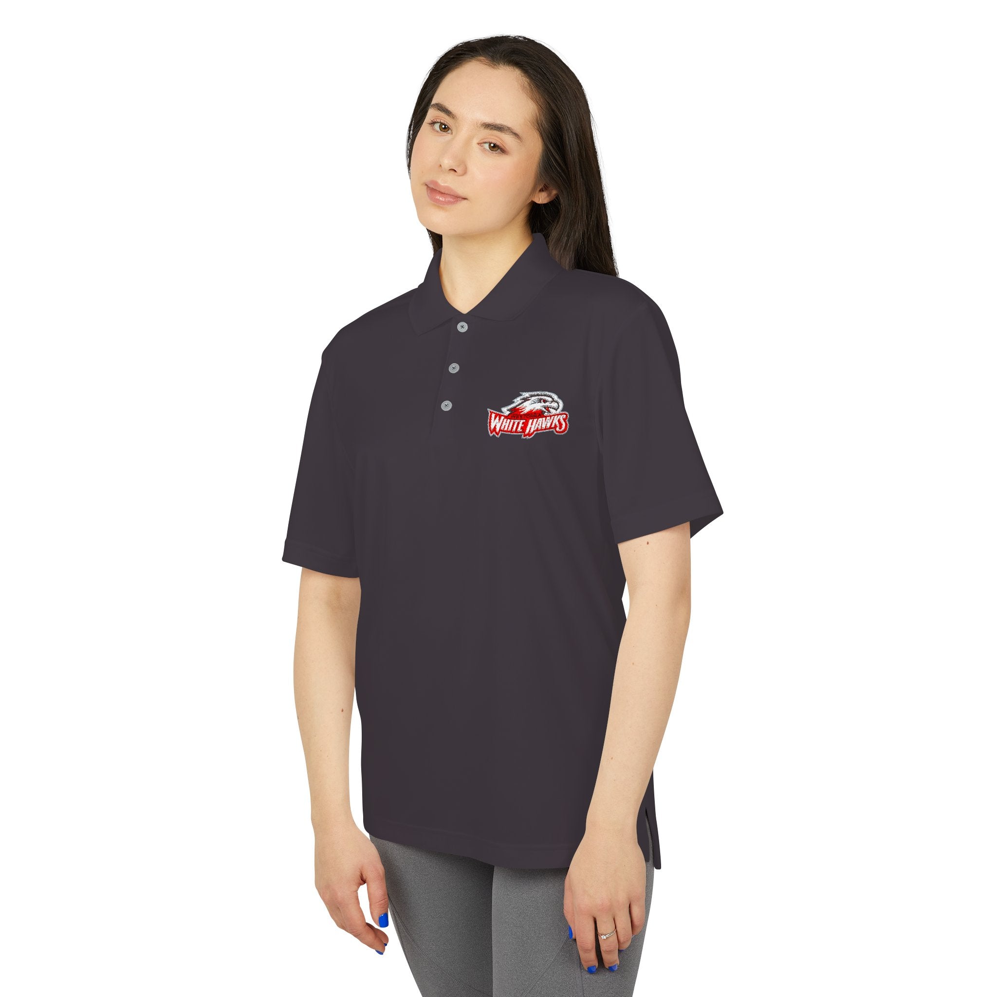 Mound Westonka White Hawks Unisex Performance Polo Shirt, Sporty Polo for Active Lifestyle