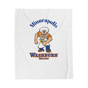 Minneapolis Washburn Millers Velveteen Plush Blanket