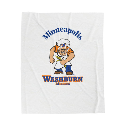 Minneapolis Washburn Millers Velveteen Plush Blanket