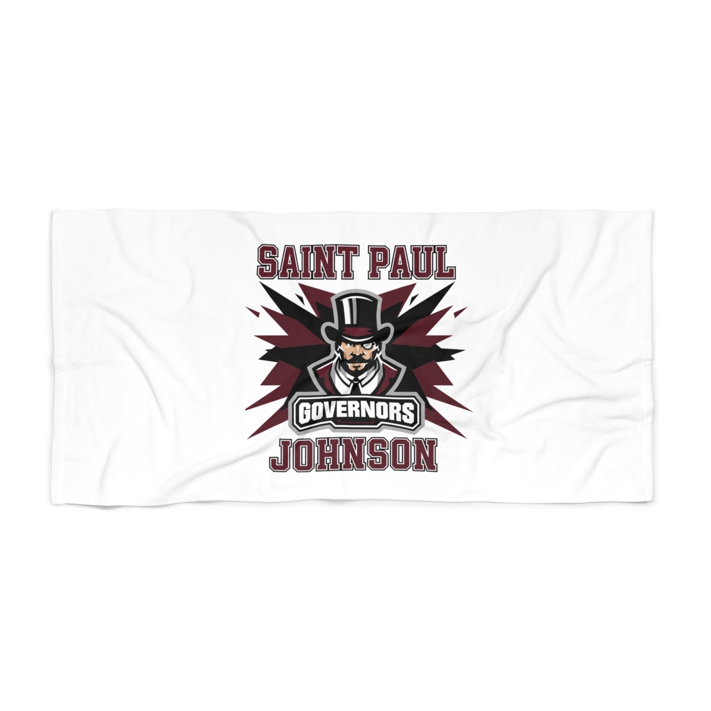 Saint Paul Johnson Beach Towel for Governors Fans