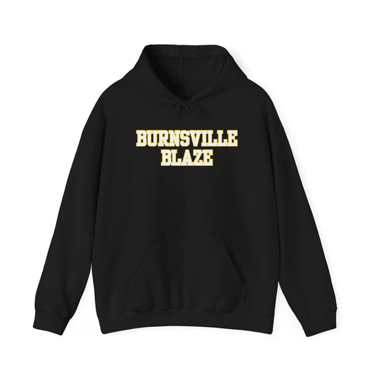 Burnsville Blaze White Text Sweatshirt