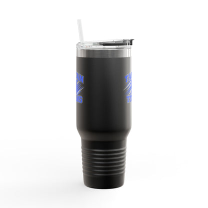 Tartan Titans Insulated Travel Mug - 40oz with Bold Lettering Perfect for Road Trips and Busy Days