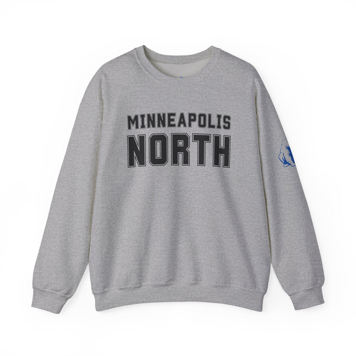 Minneapolis North Crewneck Grey Sweatshirt