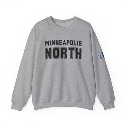 Minneapolis North Crewneck Grey Sweatshirt