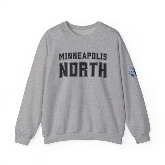 Minneapolis North Crewneck Grey Sweatshirt