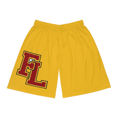 Forest Lake Rangers Yellow Men's Basketball Shorts