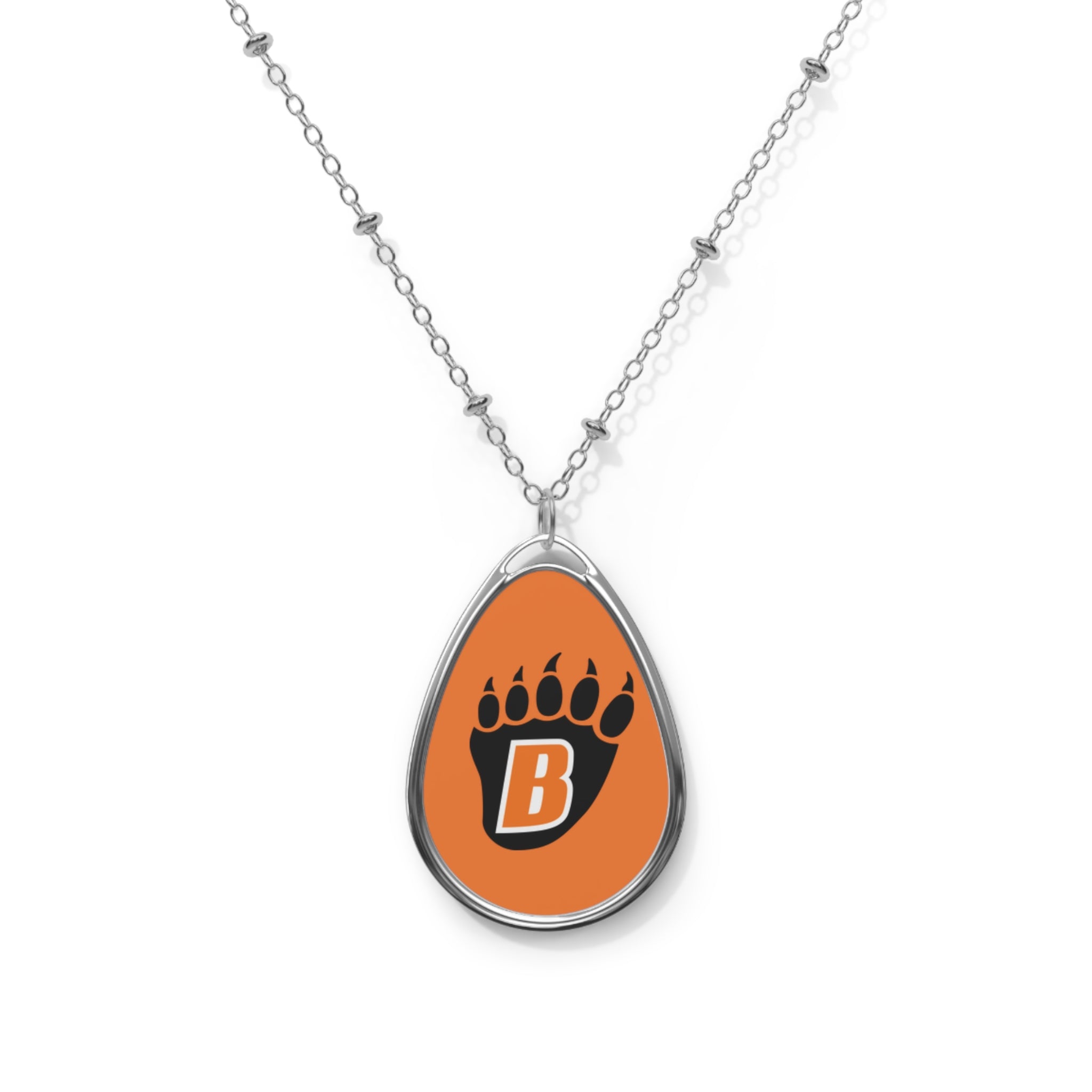 White Bear Lake Bears Oval Necklace