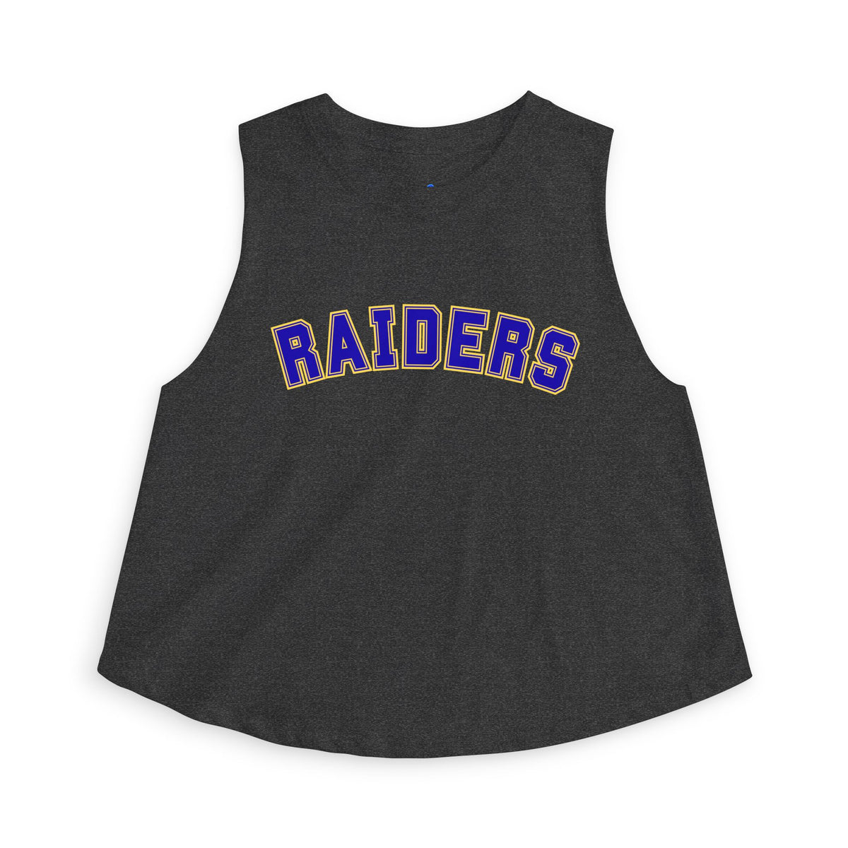 Hastings Raiders Crop Top — Women’s Athletic Tank with 'RAIDERS' Arch Logo