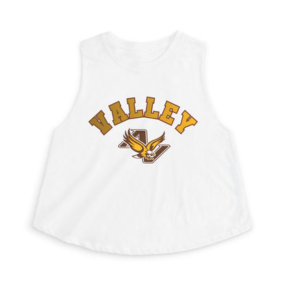 Apple Valley Eagles Crop Top — Retro Script Athletic Women's Tank