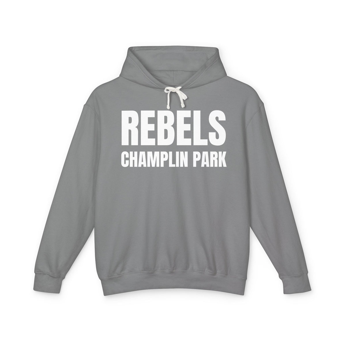 Rebels Champlin Park Hoodie White Text