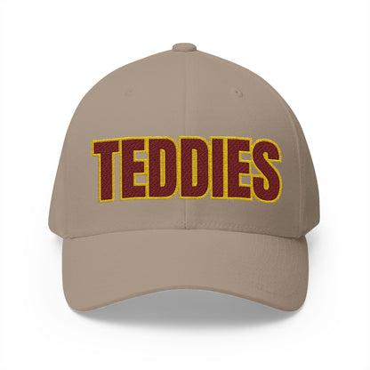 Minneapolis Roosevelt Teddies Embroidered 'TEDDIES' Baseball Cap – Retro Collegiate Lettering Closed-Back Hat
