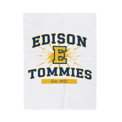 Minneapolis Edison Tommies Cozy Velveteen Plush Blanket