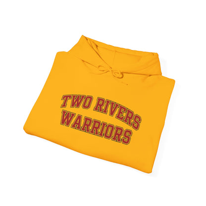 Two Rivers Warriors Unisex Heavy Blend™ Text Logo Hoodie - Cozy, Casual Sweatshirt for Outdoor Lovers