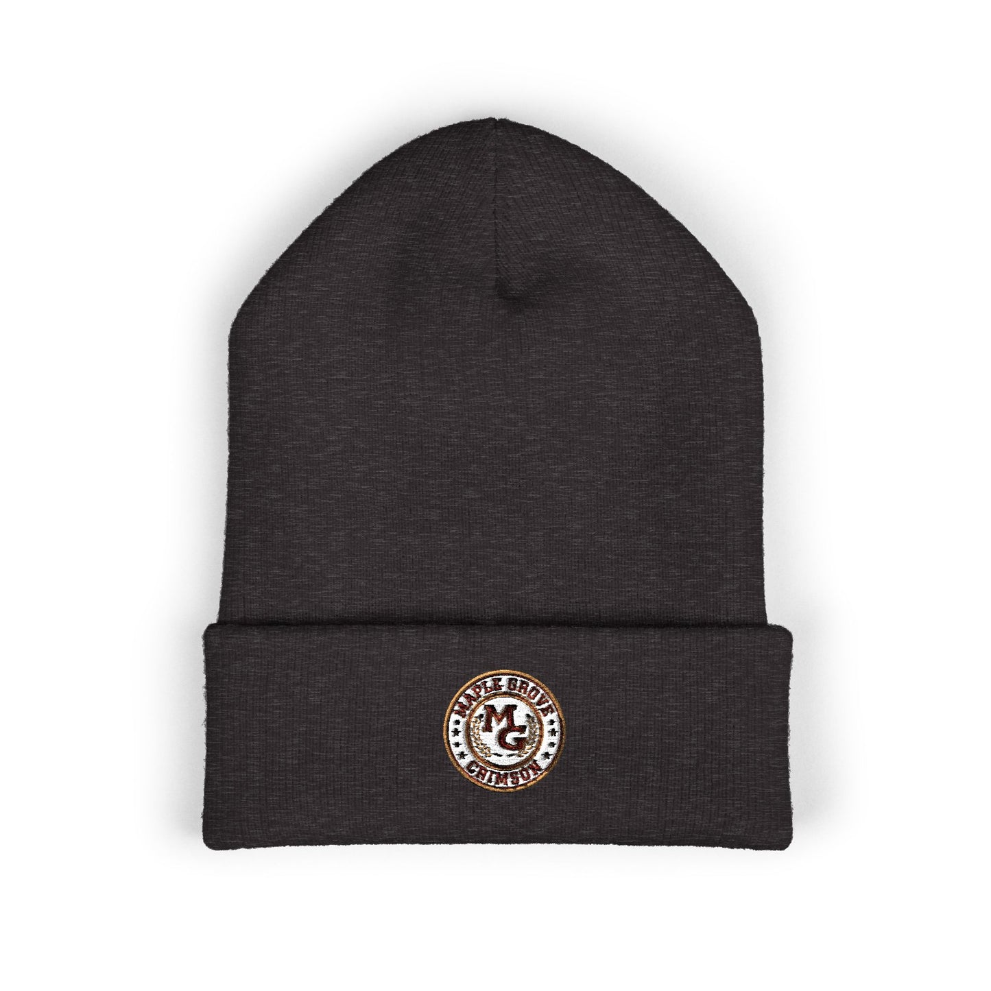 Maple Grove Crimson Classic Cuffed Beanie Hat