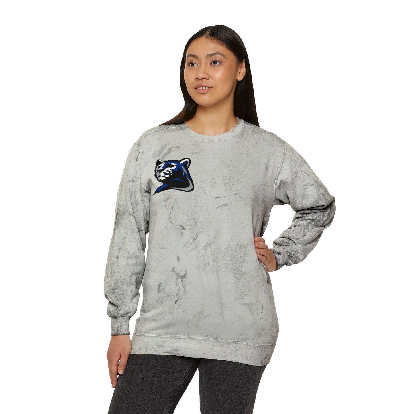 Rogers Royals Color Blast Crewneck Sweatshirt for a Vibrant Vibe, Unisex Tie-Dye Fashion