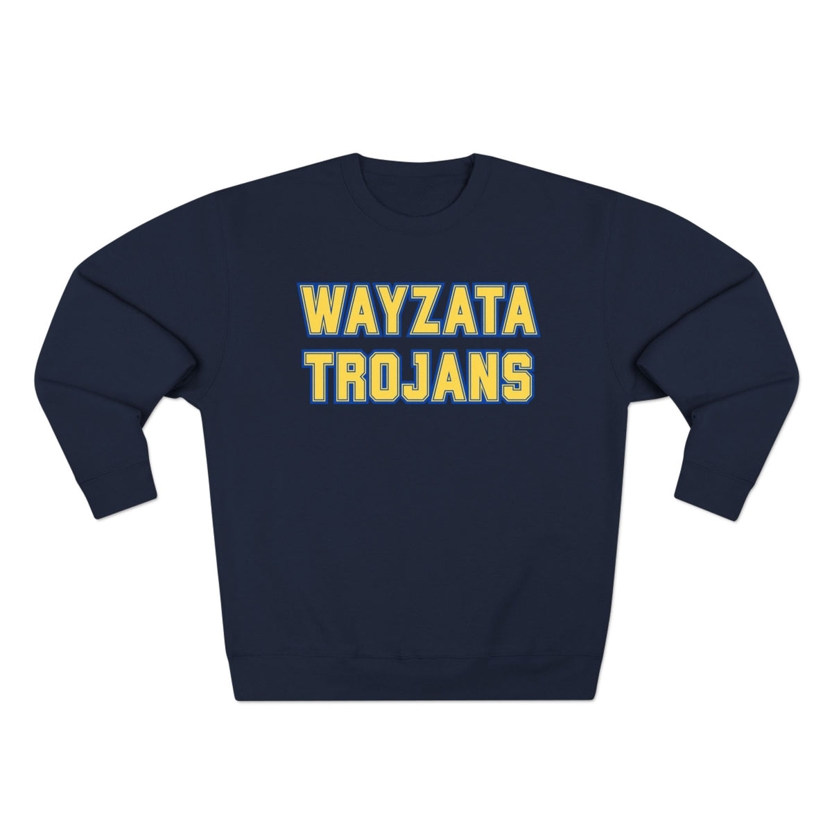 Unisex Crewneck Sweatshirt with Wayzata Trojans Design - Perfect for Sports Fans & Casual Wear