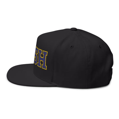 Rosemount Irish Embroidered Flat Bill Cap — School Spirit Snapback