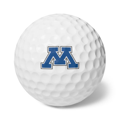 Minnetonka Skippers Golf Balls, 6pcs