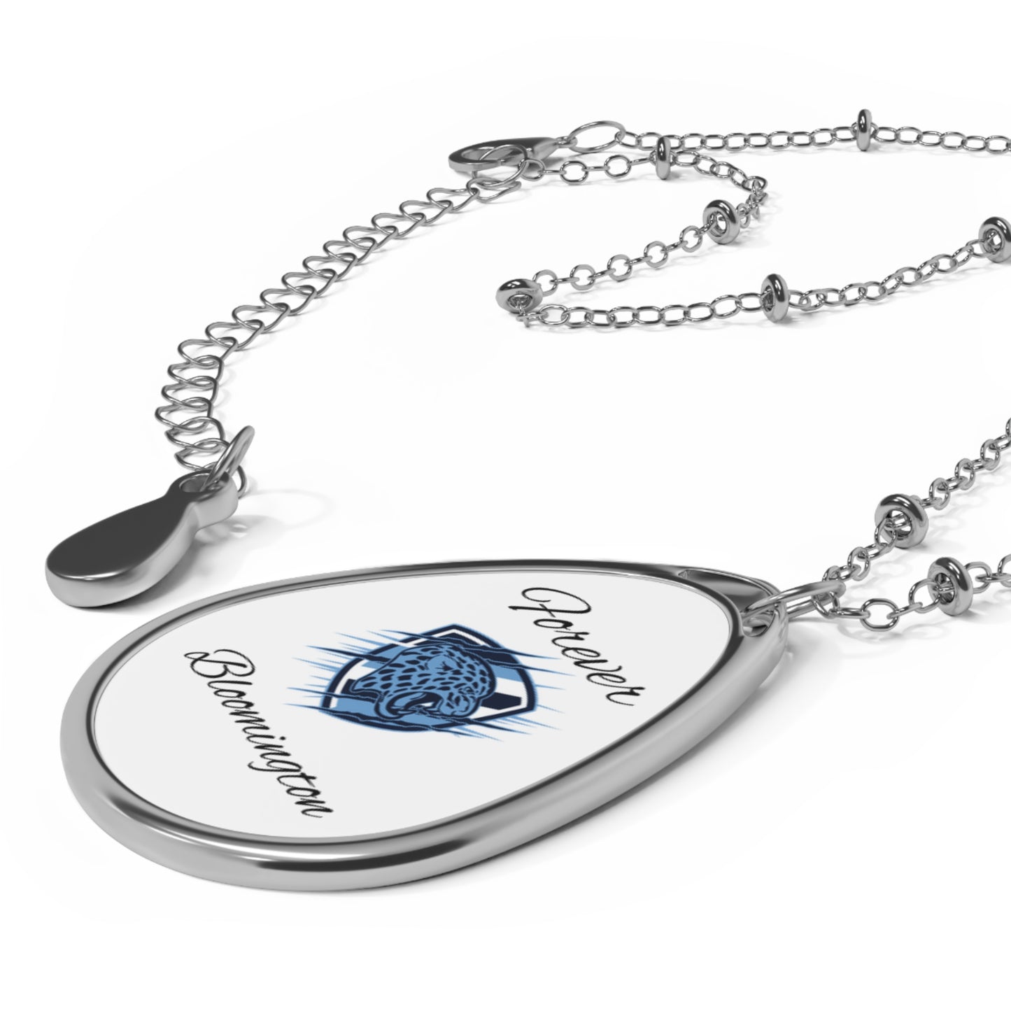Bloomington Jefferson Jaguars Oval Pendant "Forever" Necklace