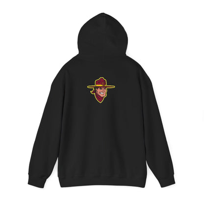 Forest Lake Rangers Hoodie — School Team Spirit Pullover (Front Text & Back Ranger Mascot)