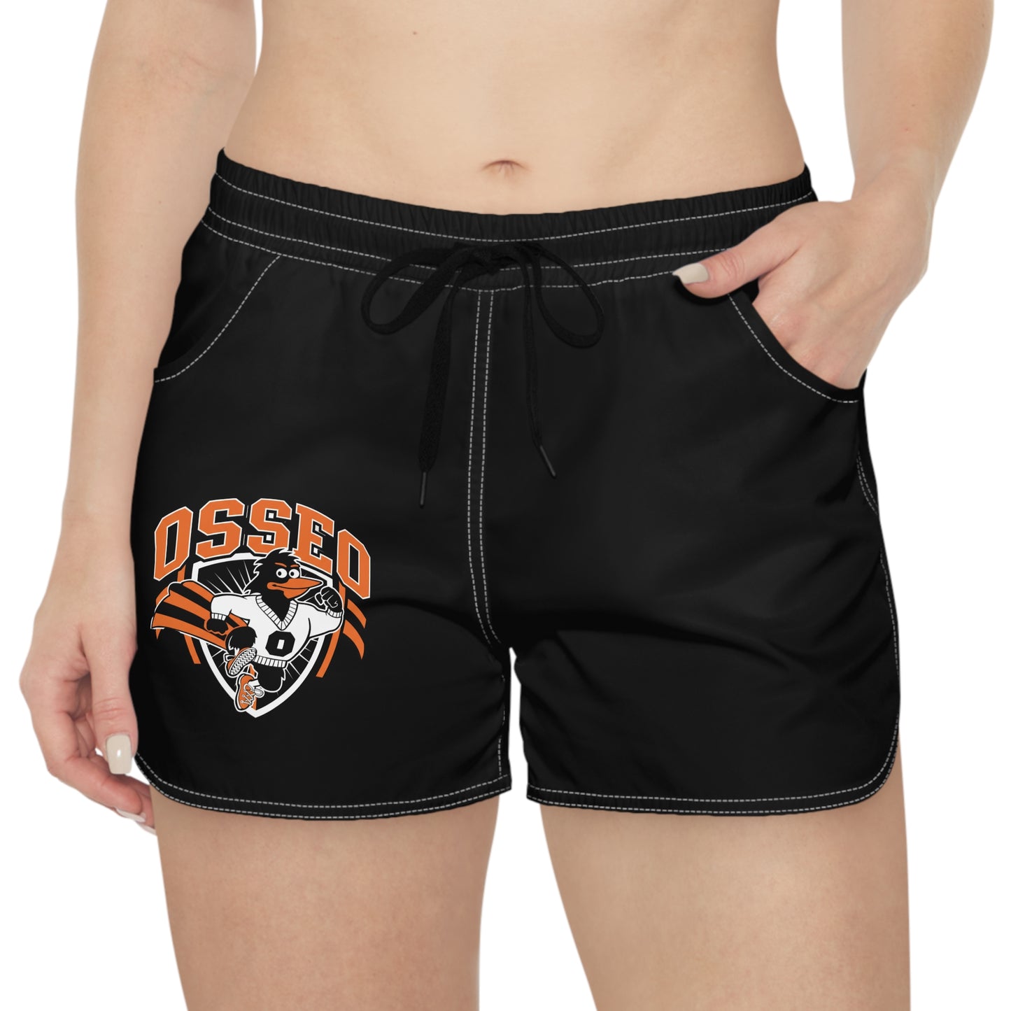 Osseo Orioles Black Women's Casual Shorts